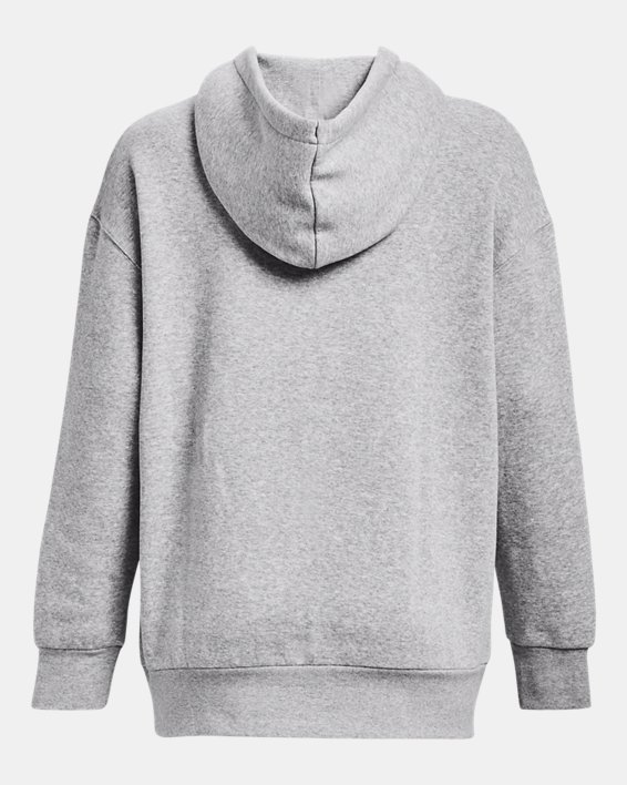 UA Essential Fleece-Hoodie mit Oversized-Schnitt für Damen, Gray, pdpMainDesktop image number 5